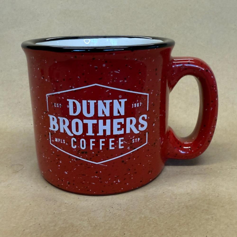 Dunn Brothers Coffee Etched Speckled Heavy Mug