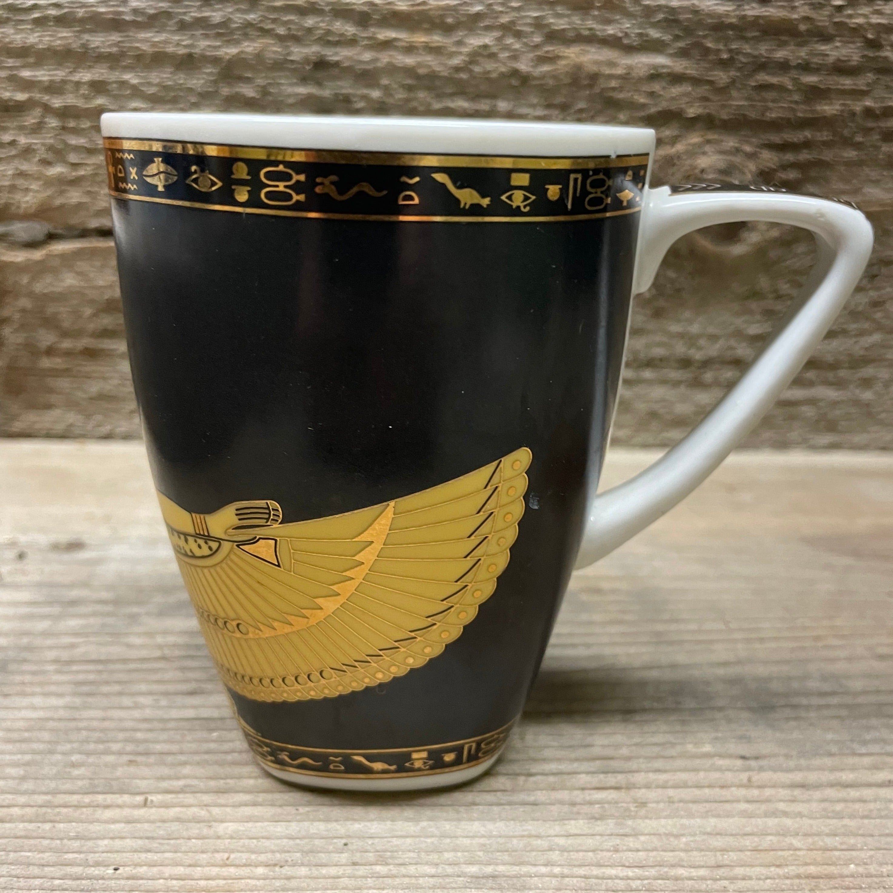 Egyptian Sphinx Black and Gold Mug