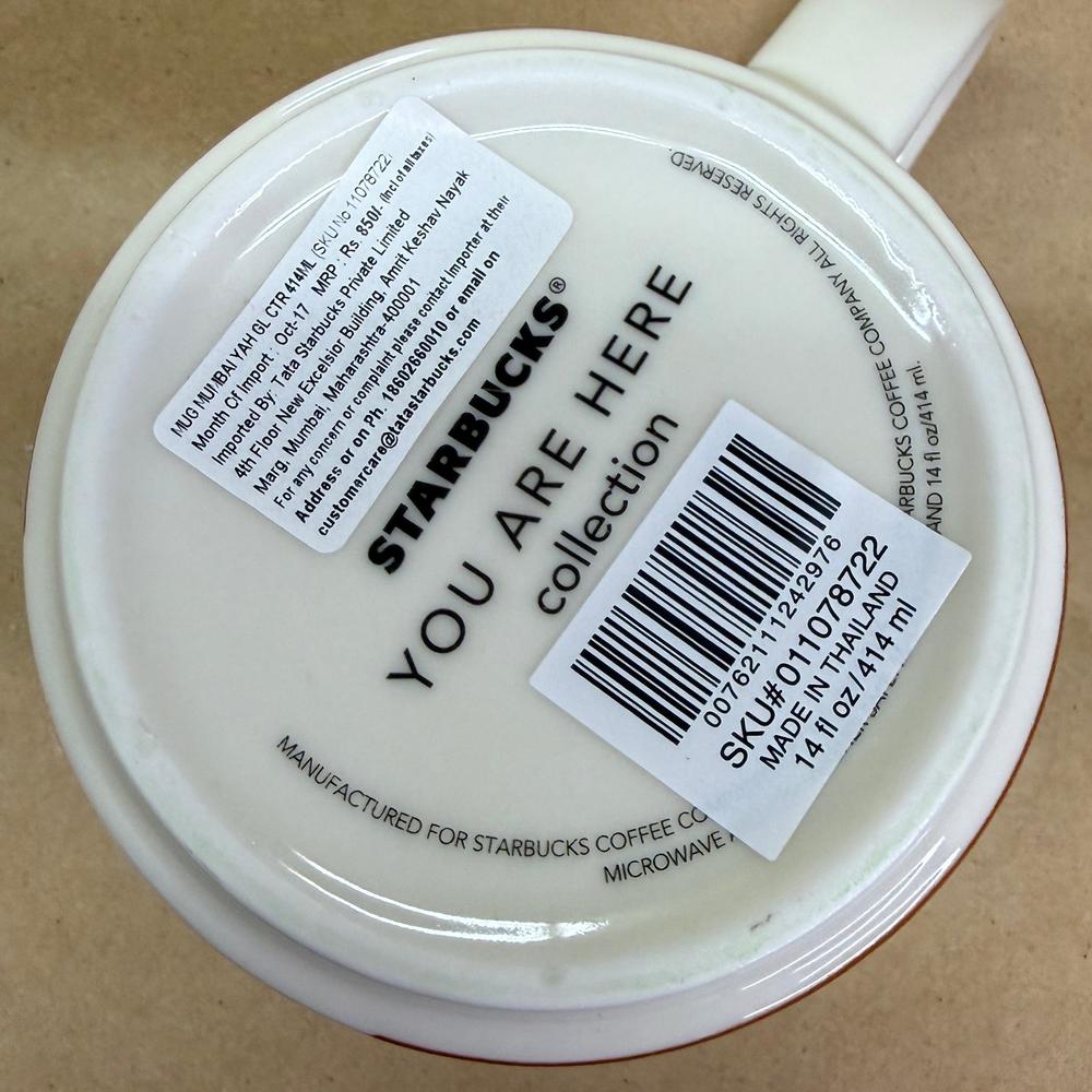 Starbucks You Are Here Series Mumbai Mug NIB-2017
