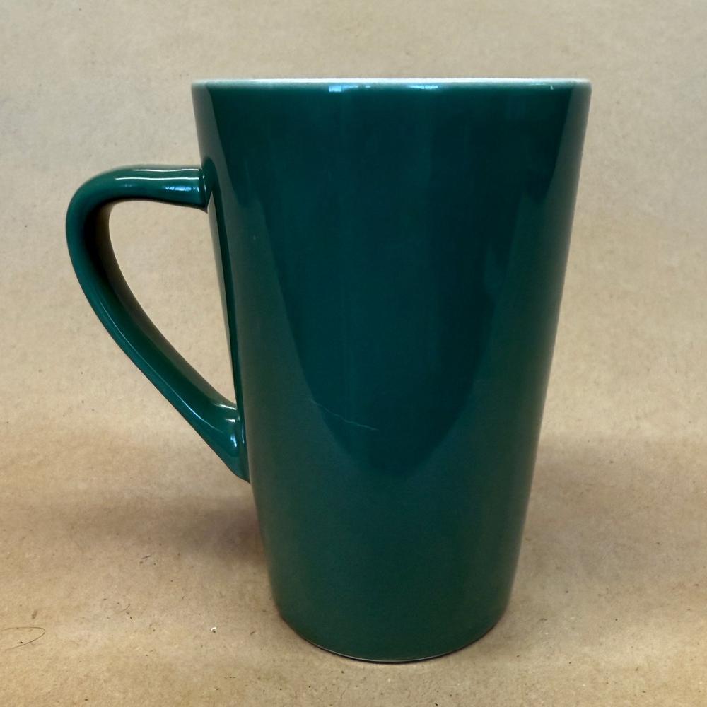 Starbucks Tall Green with Green Siren Logo Curved Handle Mug-2021