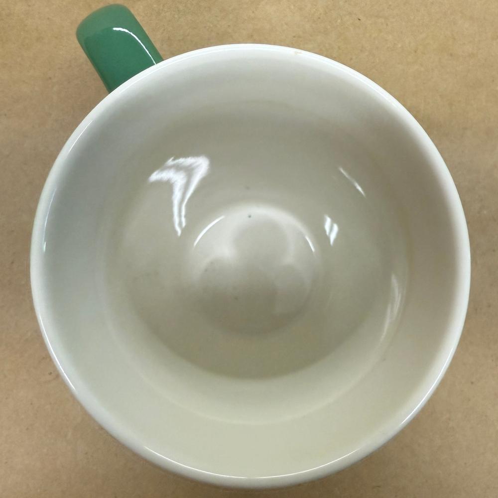 Starbucks Tall Green with Green Siren Logo Curved Handle Mug-2021