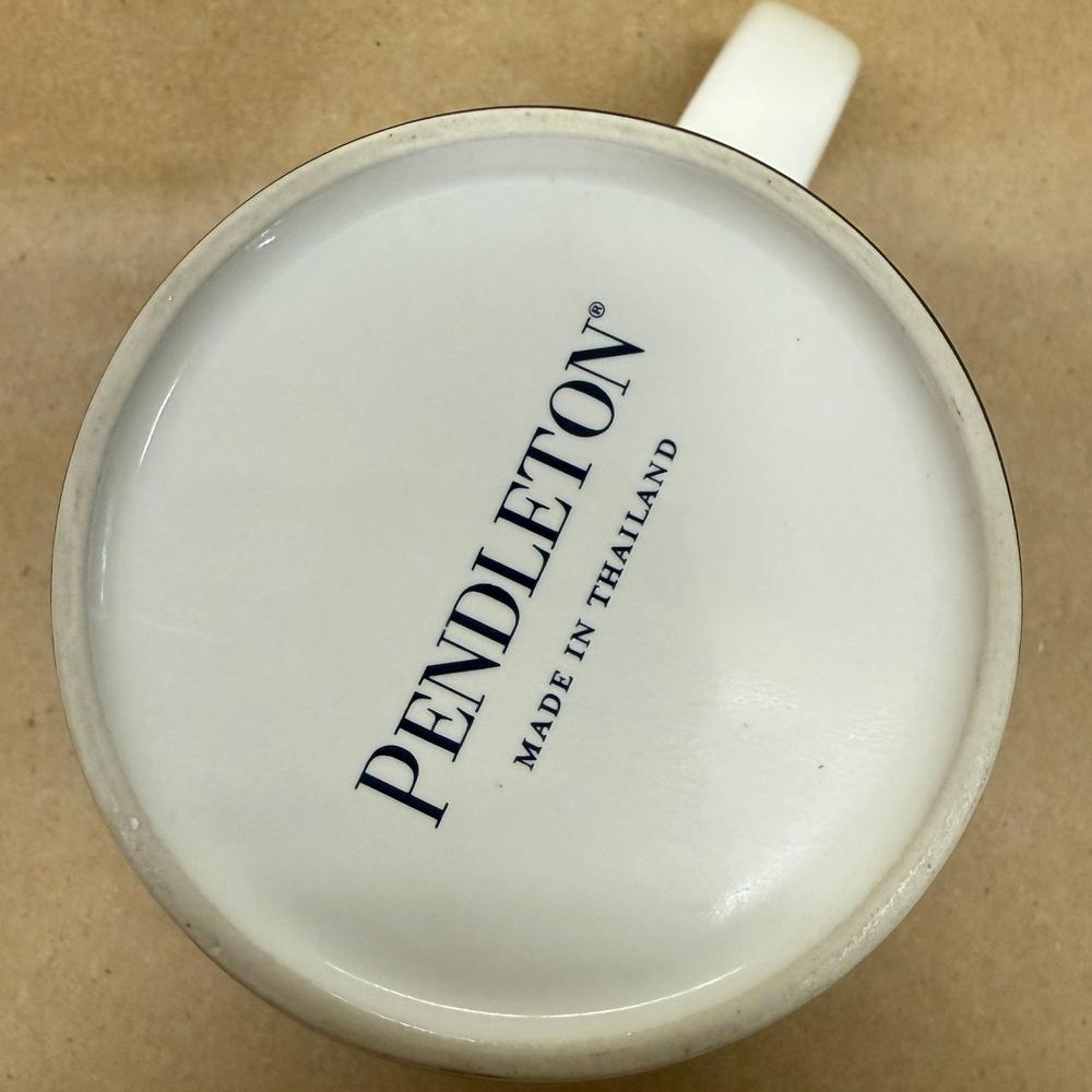 Pendleton Home Collection Tartan Plaid Green Black Buffalo Plaid Mug