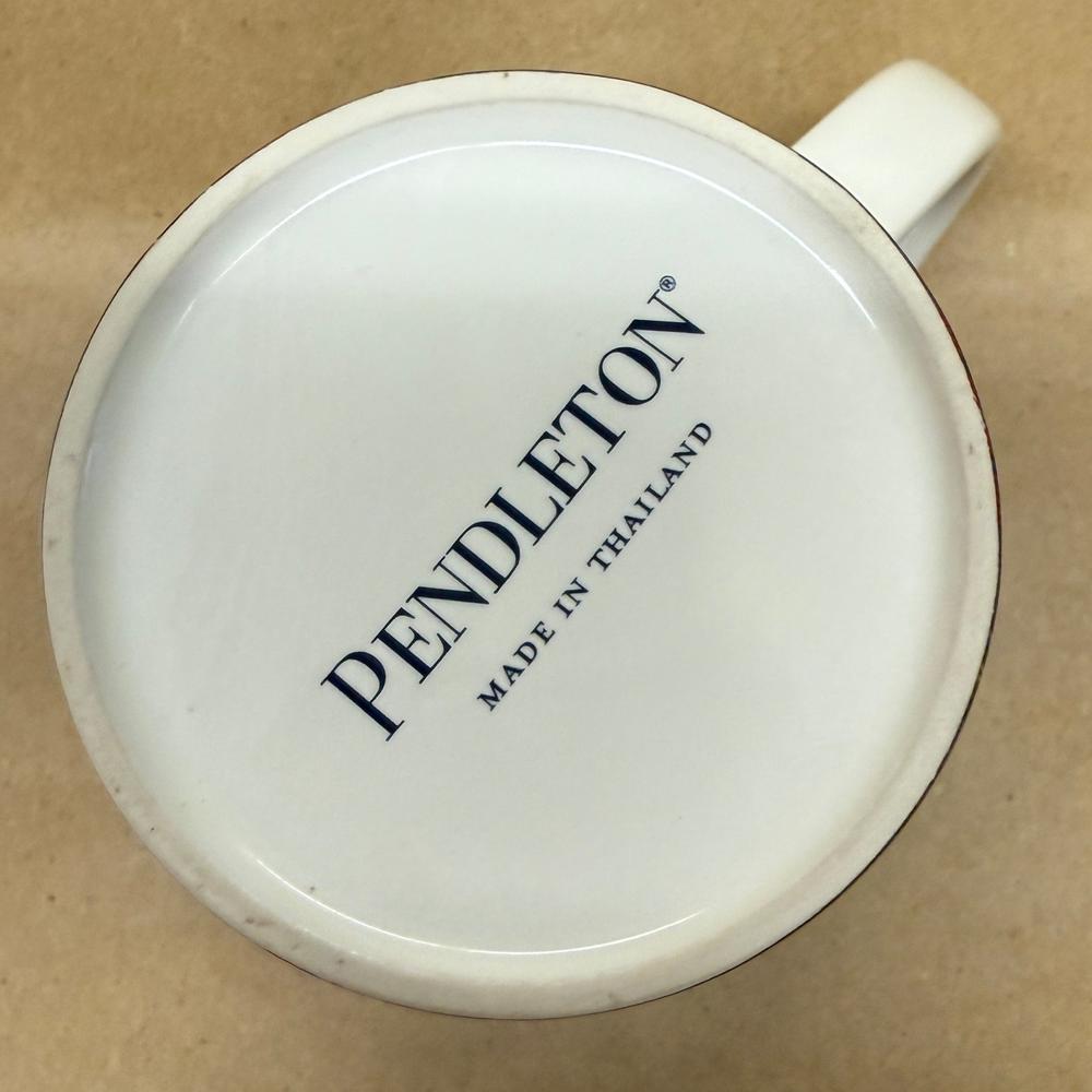 Pendleton Home Collection Tartan Plaid Green Red Yellow Mug