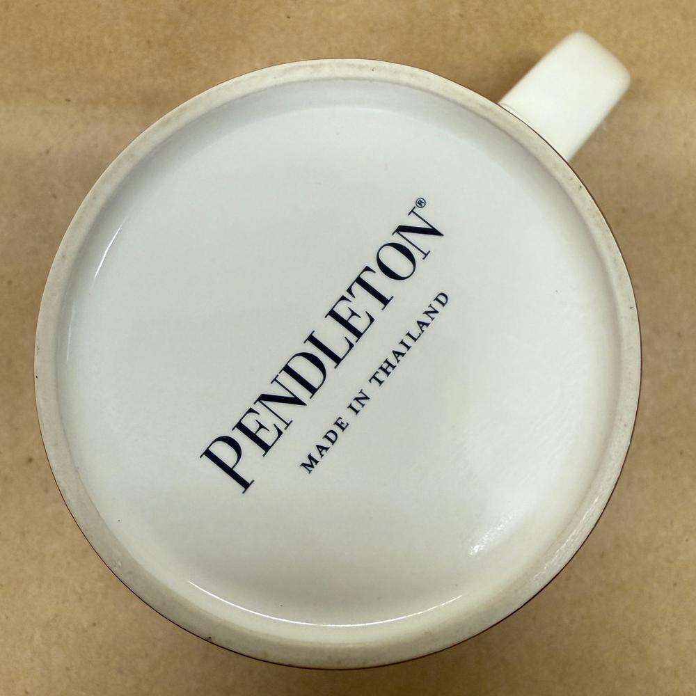 Pendleton Home Collection Tartan Plaid Red Black Yellow Mug