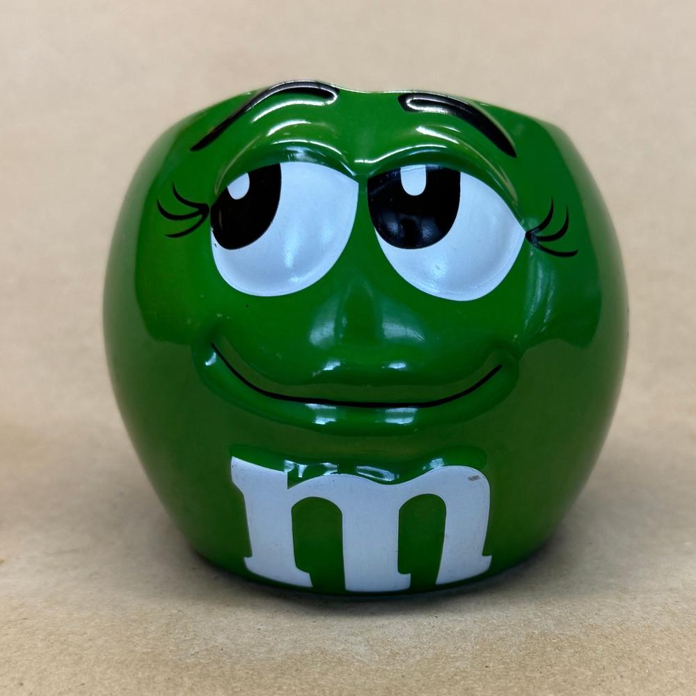 M&M's Green Sculptured Face Mug