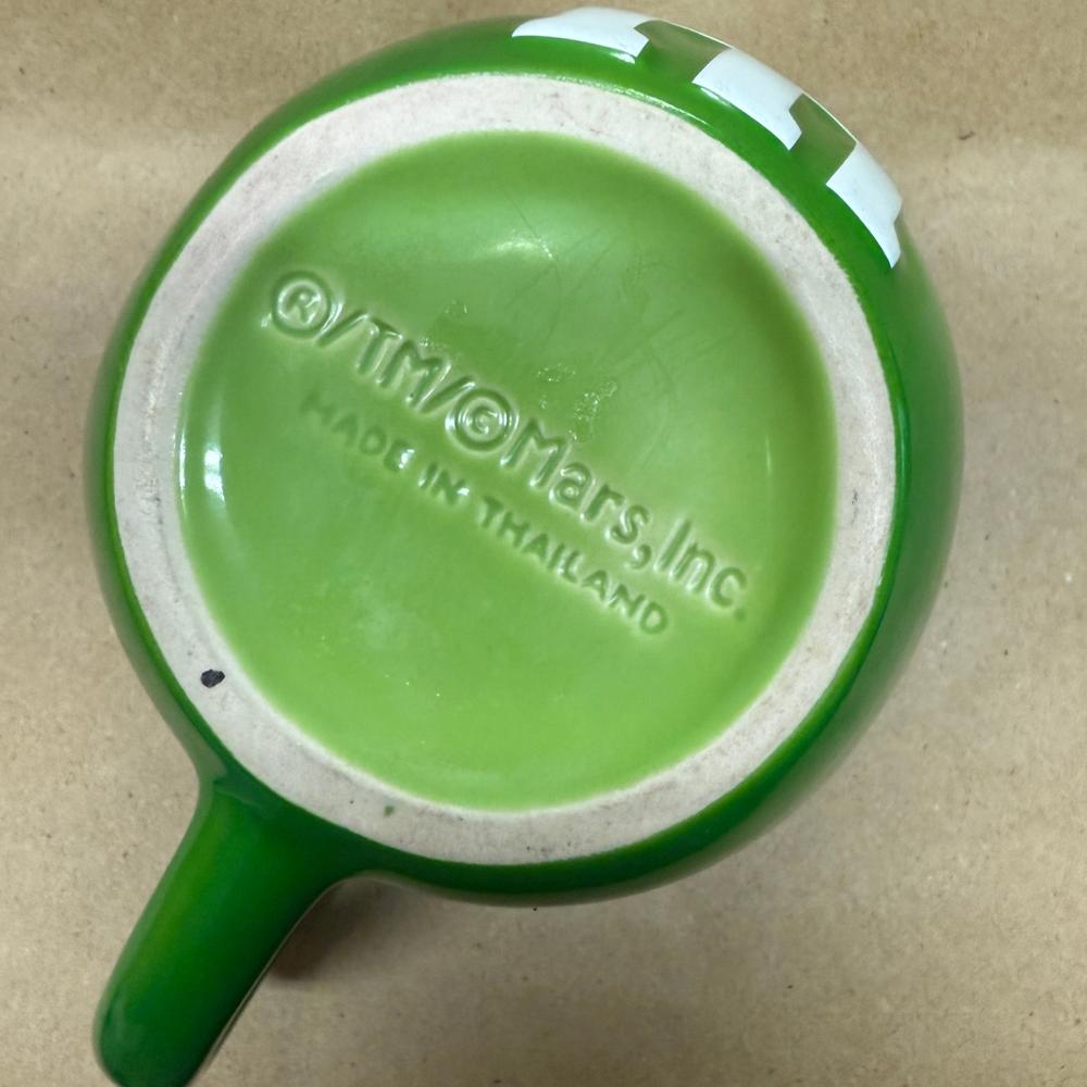 M&M's Green Sculptured Face Mug