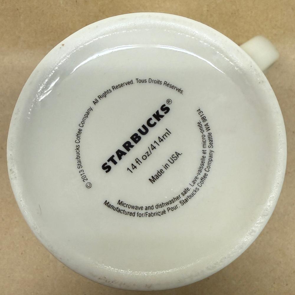 Starbucks White with Green Siren Made in the USA Mug-2013