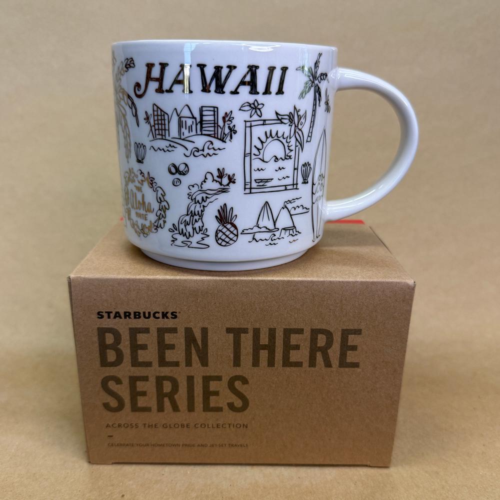 Starbucks Been There Series Hawaii Holiday Gold Mug NIB-2018