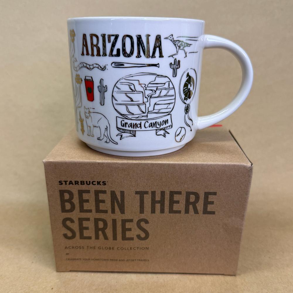 Starbucks Been There Series Arizona Holiday Gold Mug NIB-2018