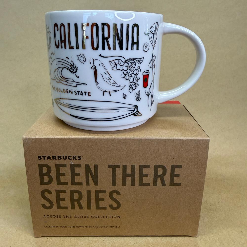 Starbucks Been There Series California Holiday Gold Mug NIB-2018
