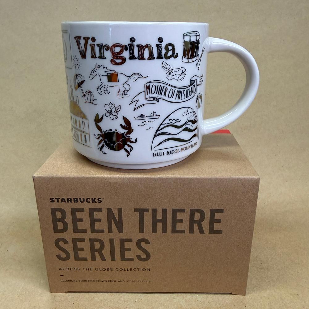 Starbucks Been There Series Virginia Holiday Gold Mug NIB-2018