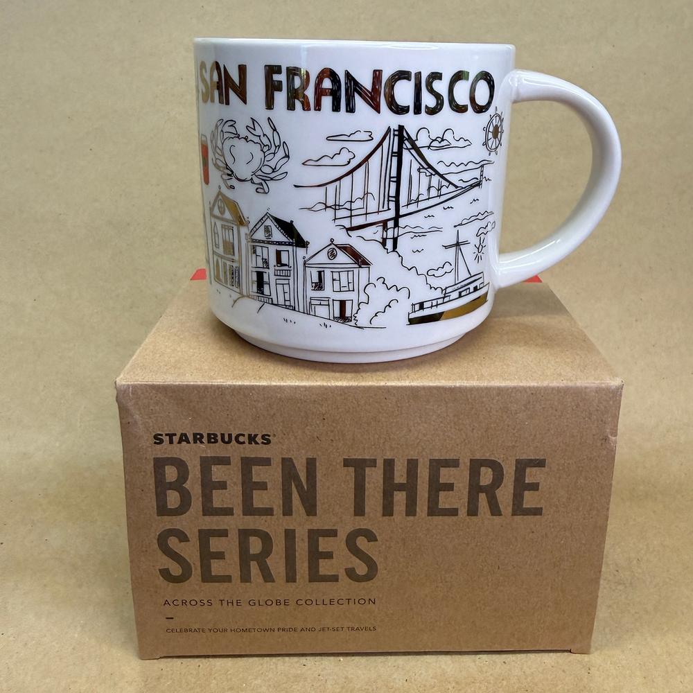 Starbucks Been There Series San Francisco Holiday Gold Mug NIB-2018