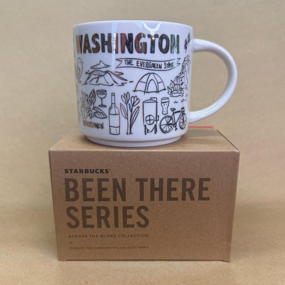 Starbucks Been There Series Washington Holiday Gold Mug NIB-2018