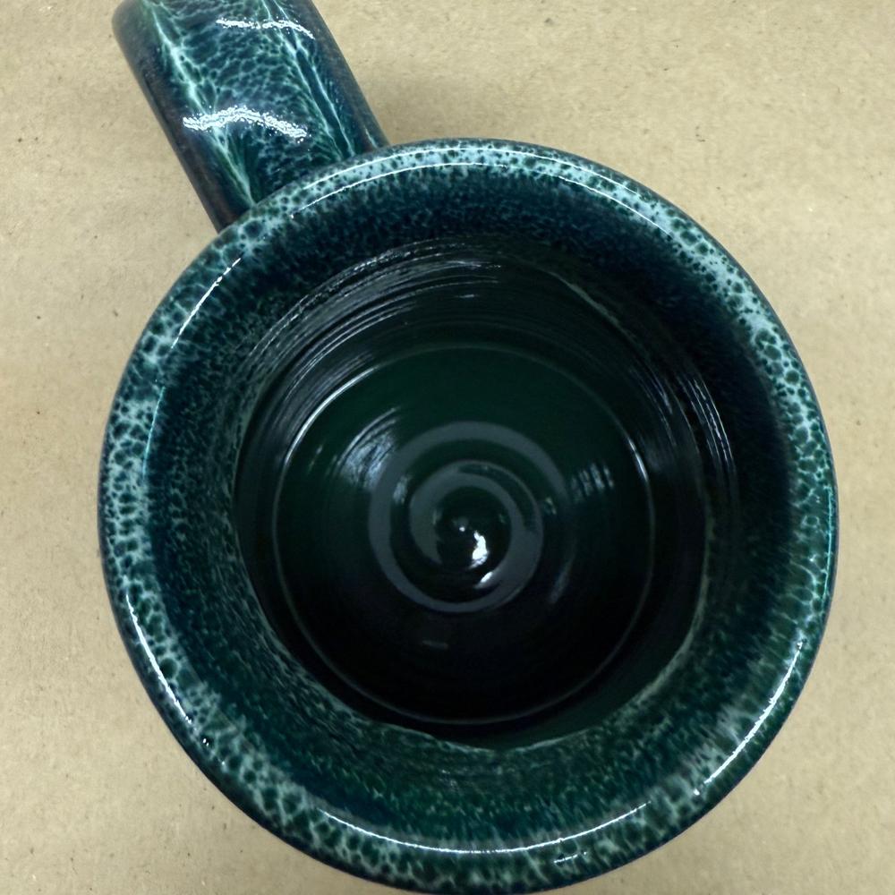 Deneen Pottery The Inn & Spa at Intercourse Village Pennsylvania Green Mug-2014