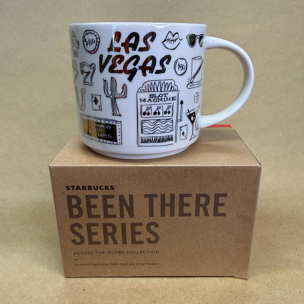 Starbucks Been There Series Las Vegas Holiday Gold Mug NIB-2018