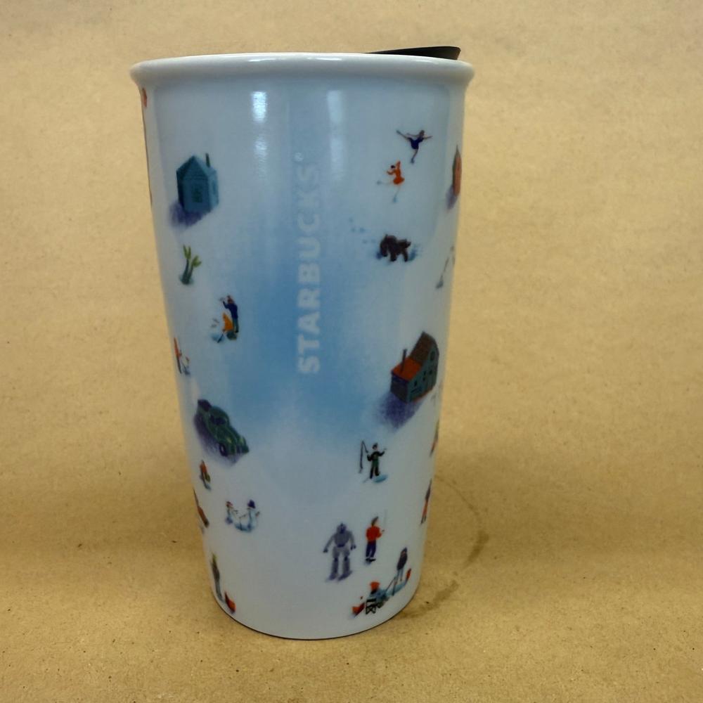 Starbucks Minnesota Snow Scene Ceramic Tumbler