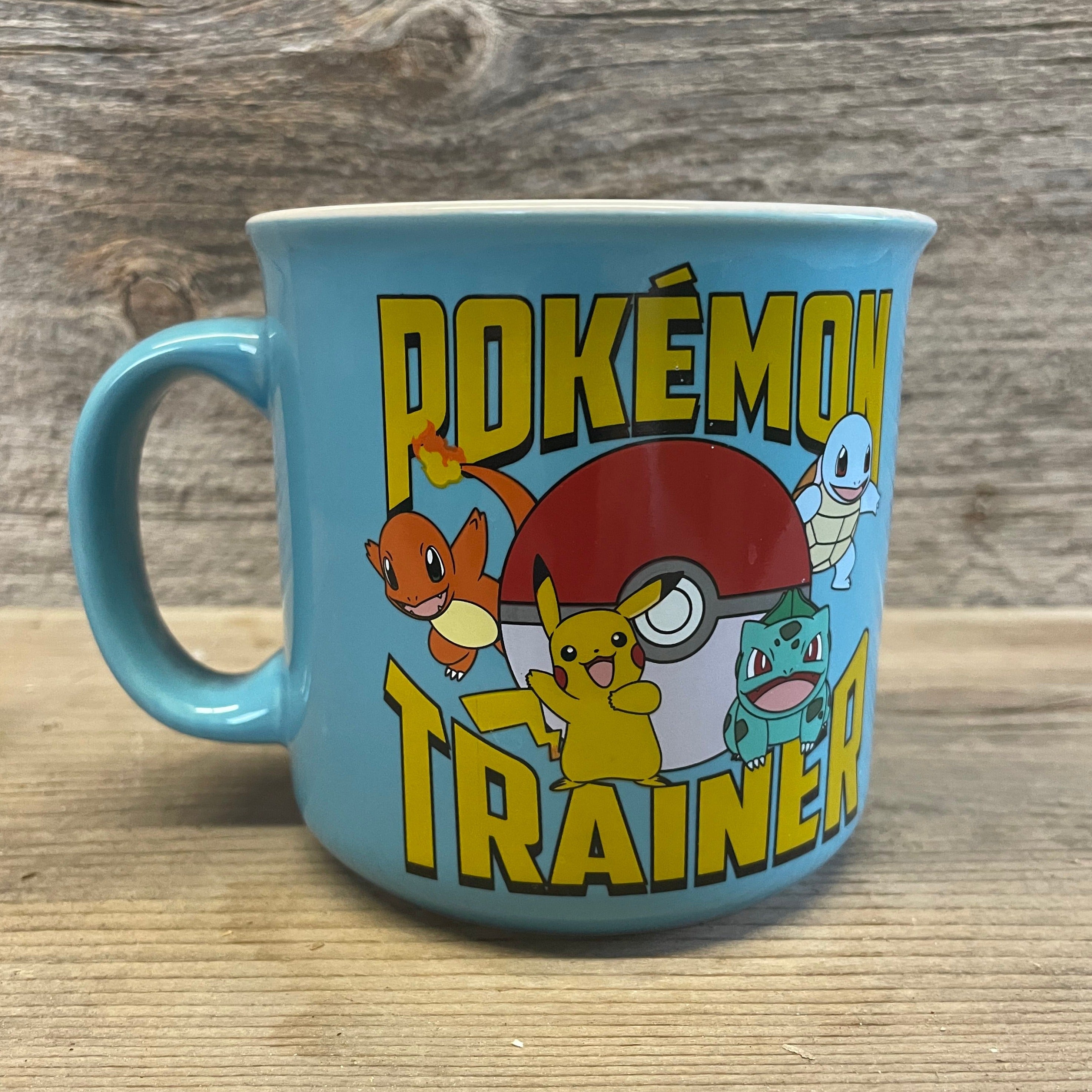 Pokemon Trainer Anime Pikachu Camper Pokeball Mug