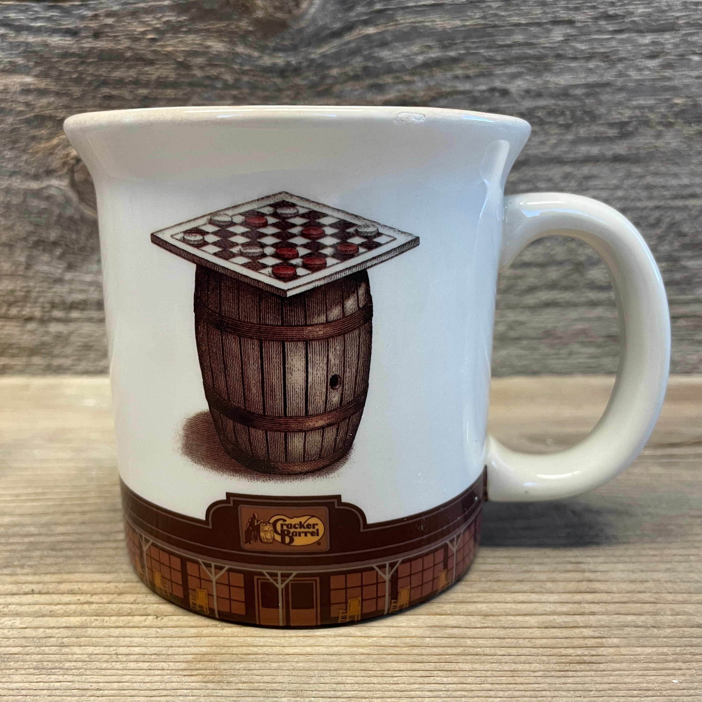 Cracker Barrel Checkerboard Restaurant Mug