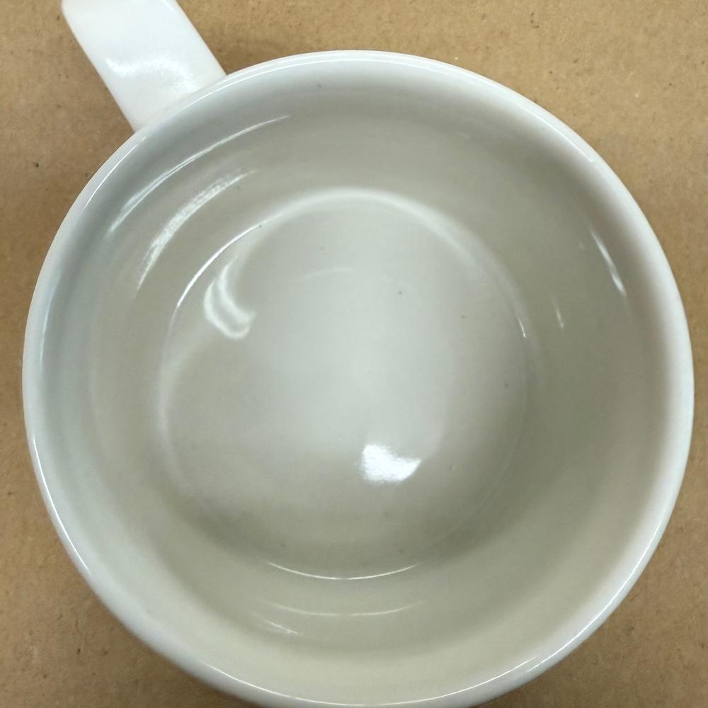 Starbucks Yellow White Ombre Dipped Glaze Mug-2014