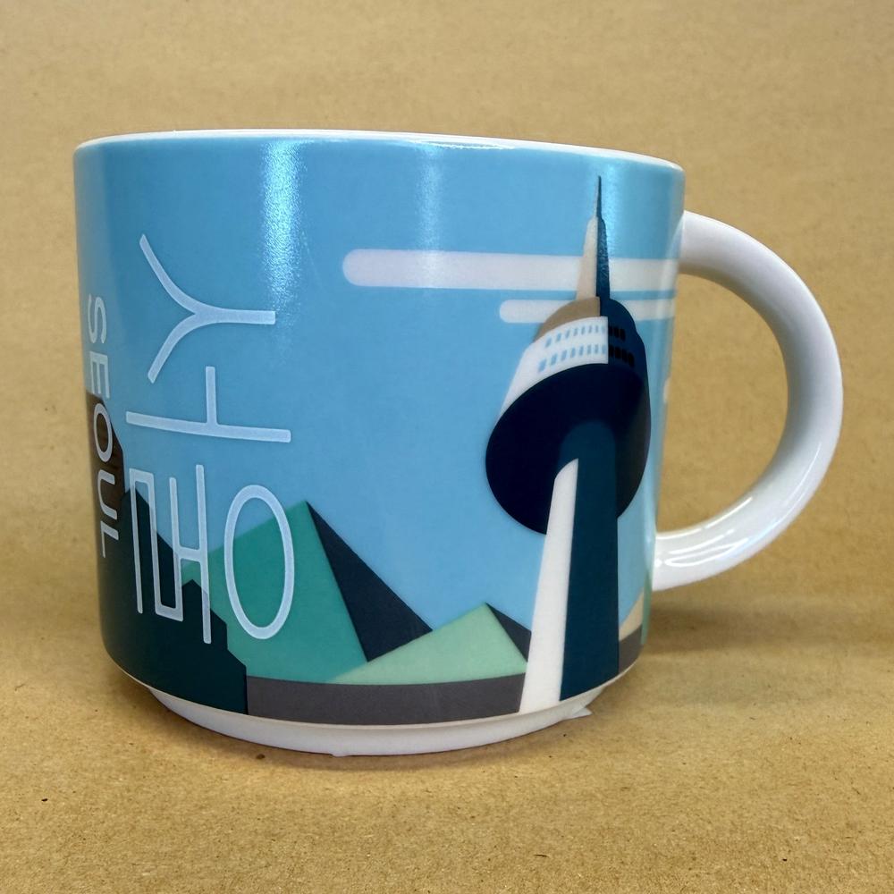 Starbucks Seoul Korea Skyline and Tower Mug