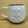 Starbucks Raised Motif Ivory Dark Brown Interior Mug-2013