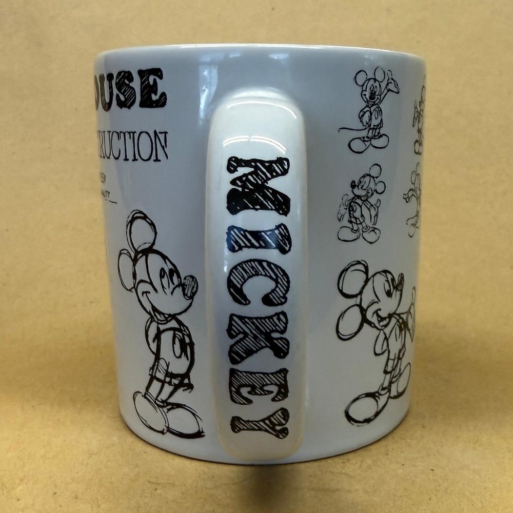 Disney Parks Mickey Mouse Character Construction Illustration Mug