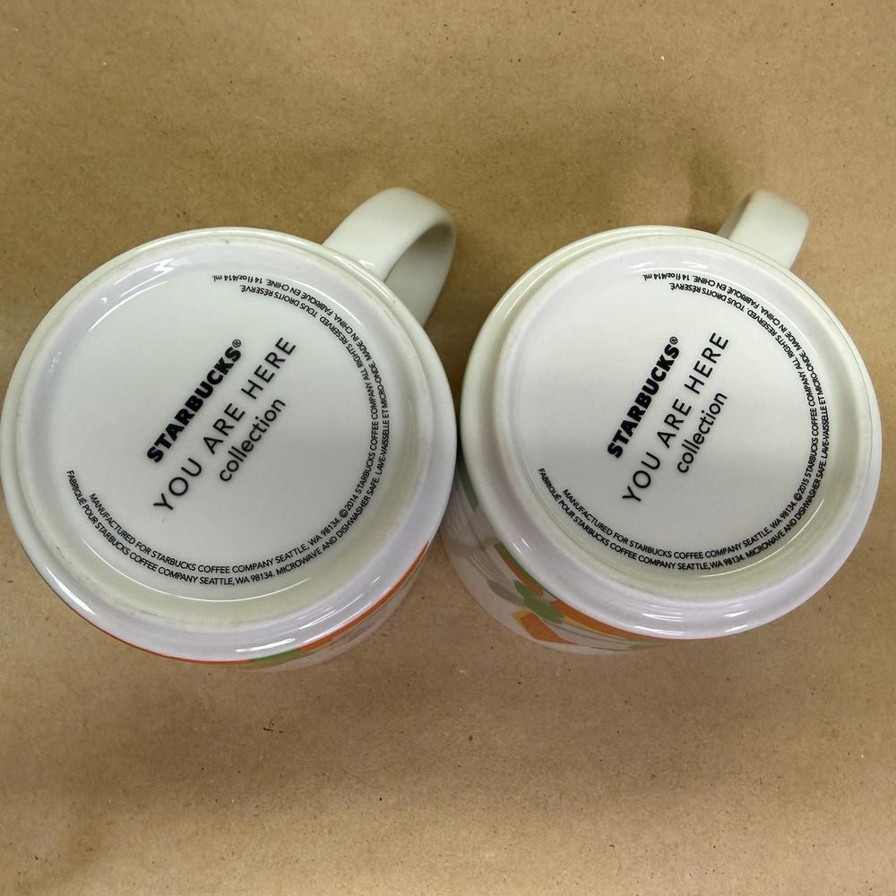Starbucks You Are Here Series Dallas Mugs Pair-2015