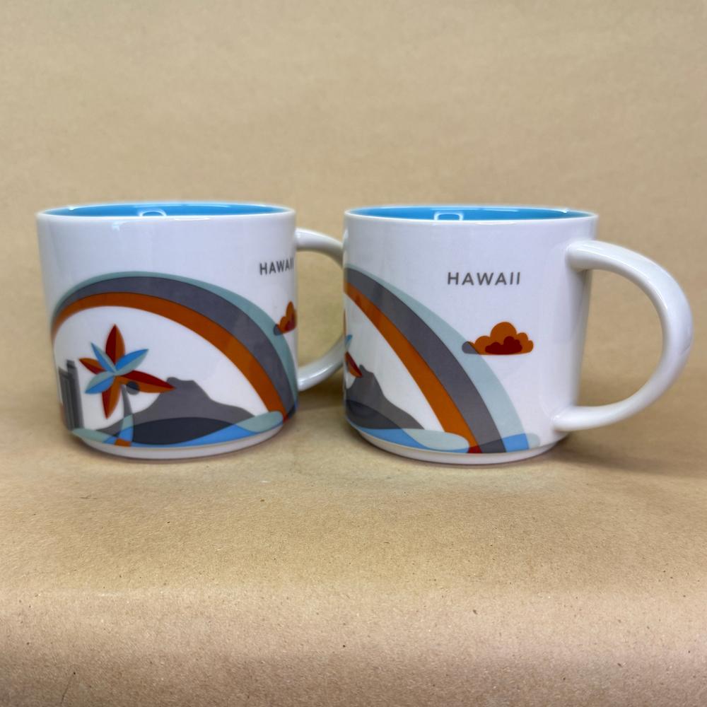Starbucks You Are Here Series Hawaii Mugs Pair-2015