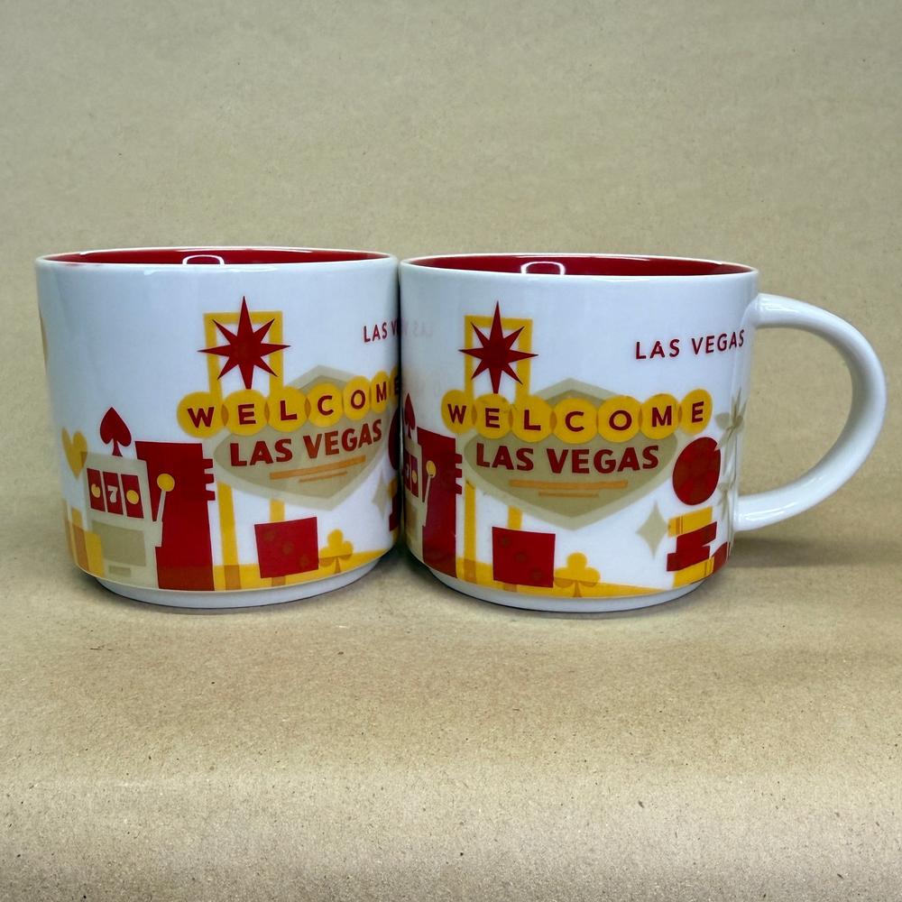 Starbucks You Are Here Series Las Vegas Mugs Pair-2012