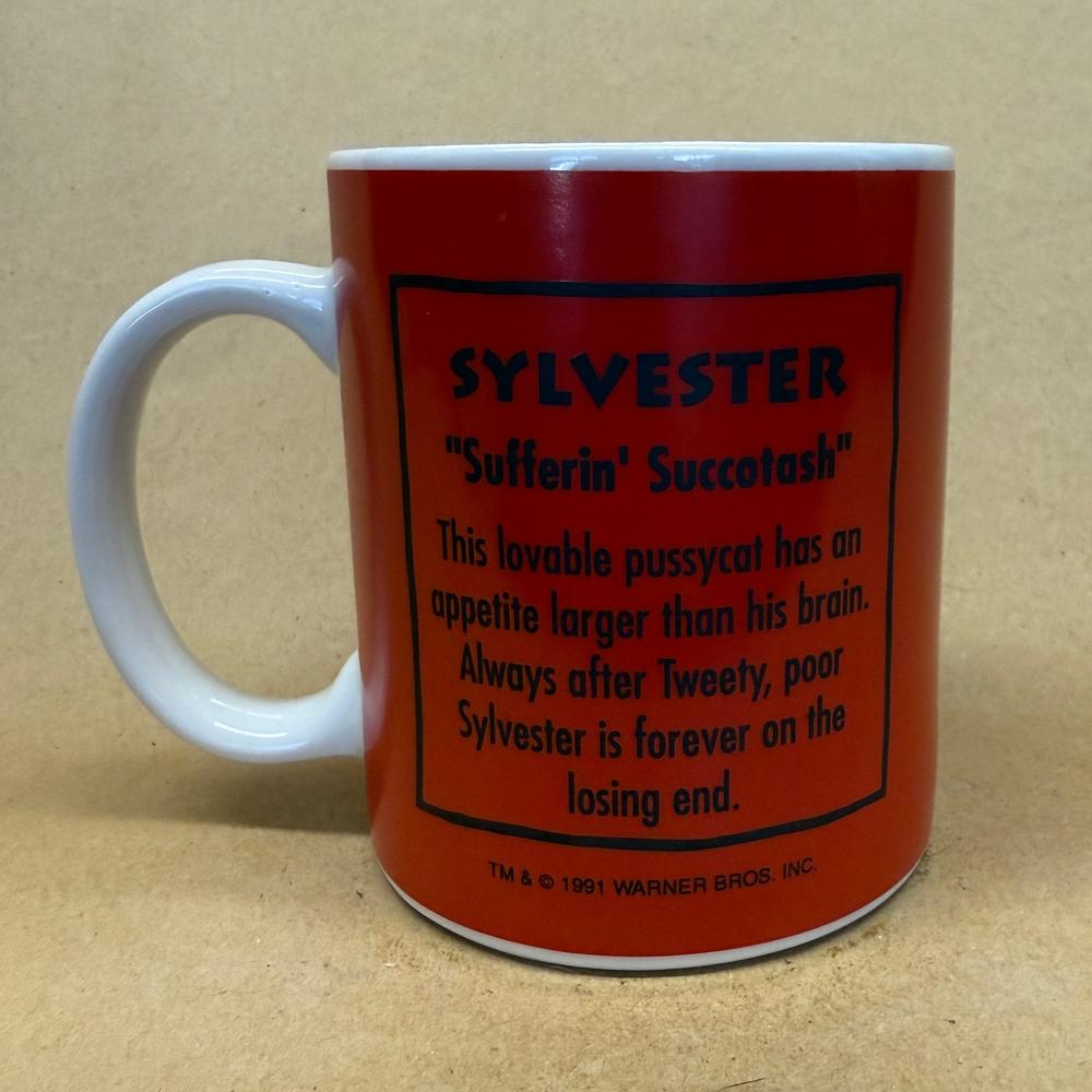 Looney Tunes Sylvester Sufferin Succotash Mug-1991