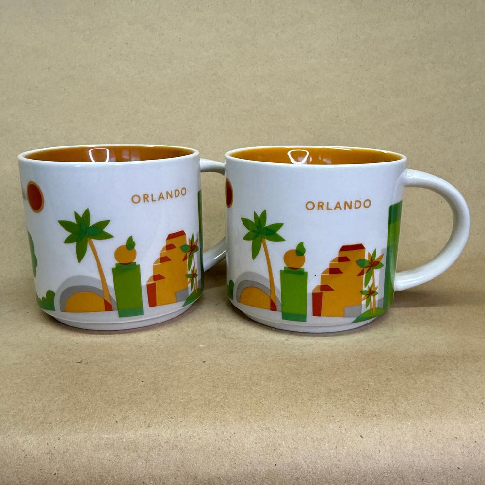 Starbucks You Are Here Series Orlando Mugs Pair-2014