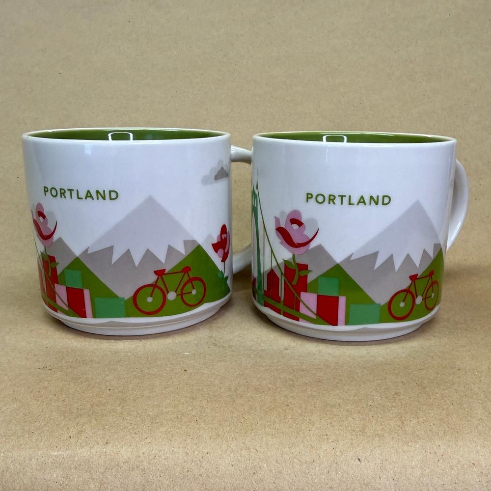 Starbucks You Are Here Series Portland Mugs Pair-2022