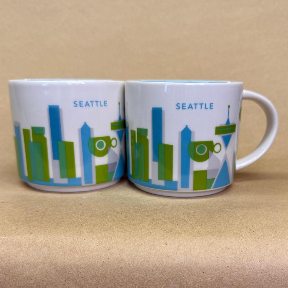 Starbucks You Are Here Series Seattle Mugs-2015 Pair