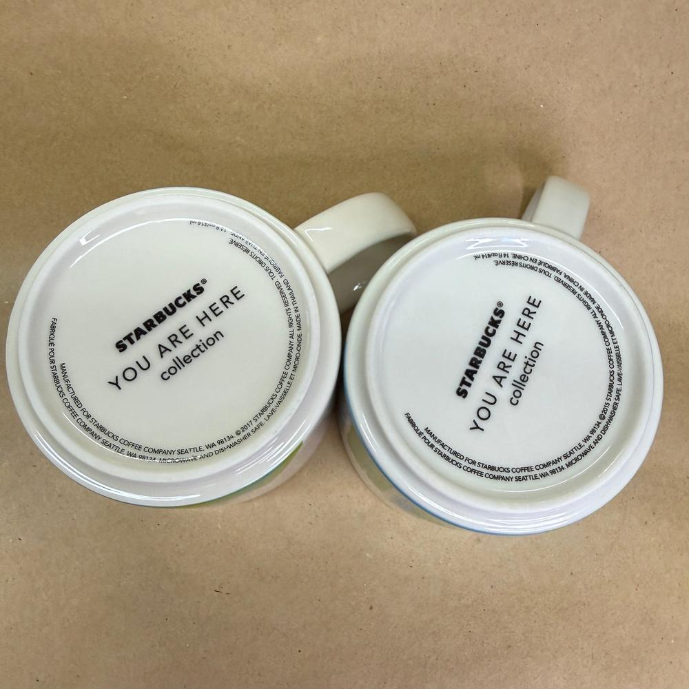 Starbucks You Are Here Series Seattle Mugs-2015 Pair