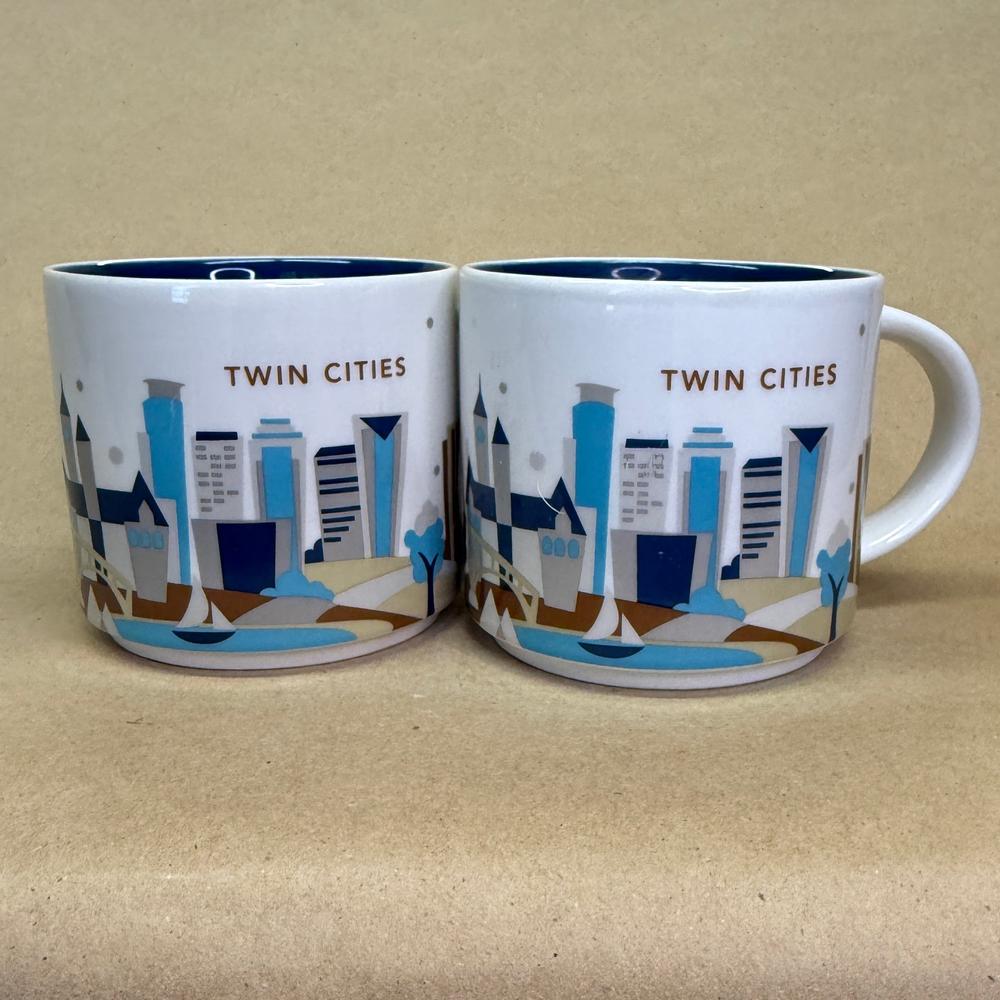 Starbucks You Are Here Series Twin Cities Mugs Pair-2017
