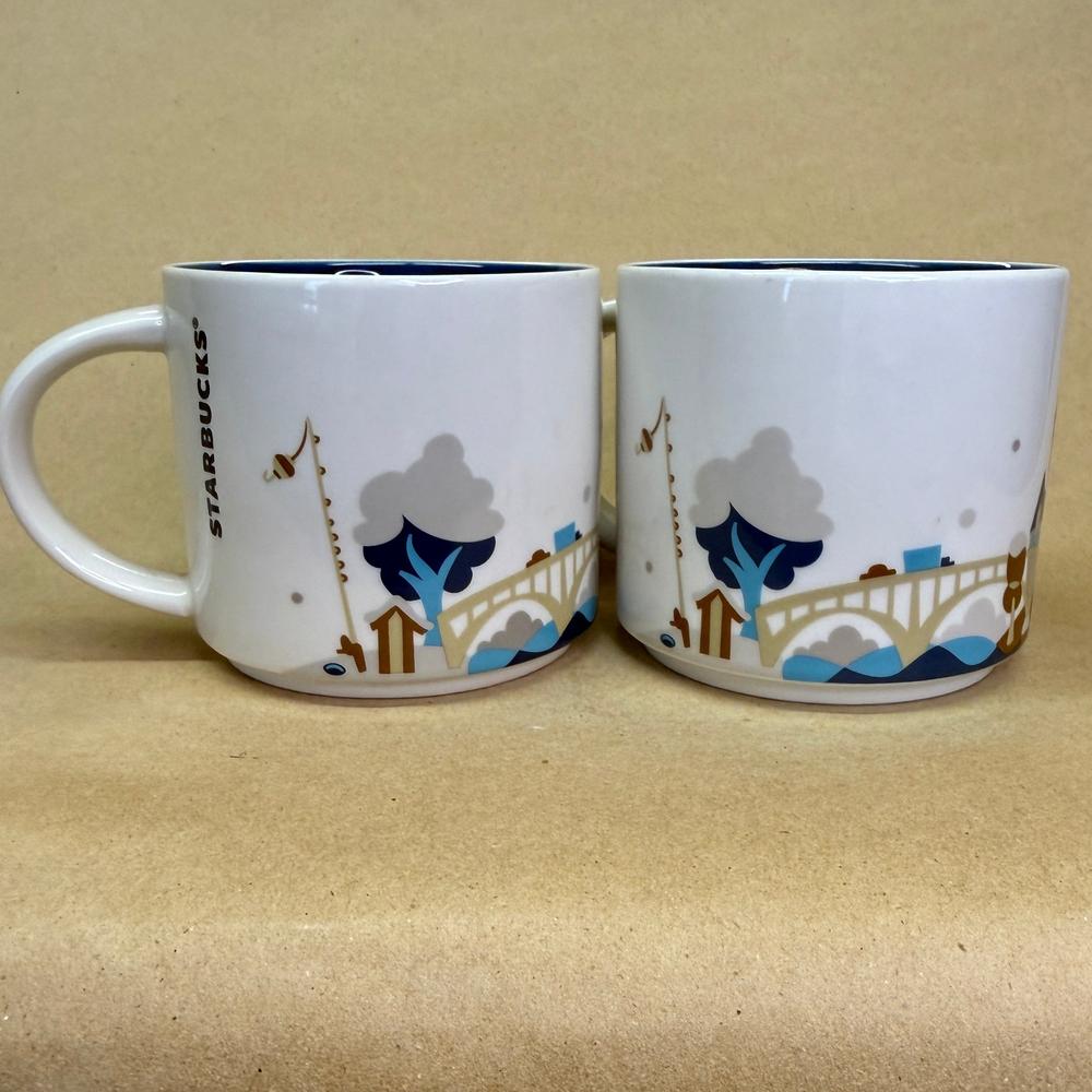 Starbucks You Are Here Series Twin Cities Mugs Pair-2017