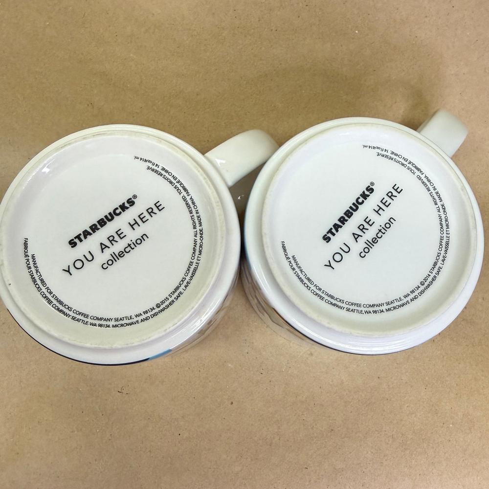 Starbucks You Are Here Series Twin Cities Mugs Pair-2017