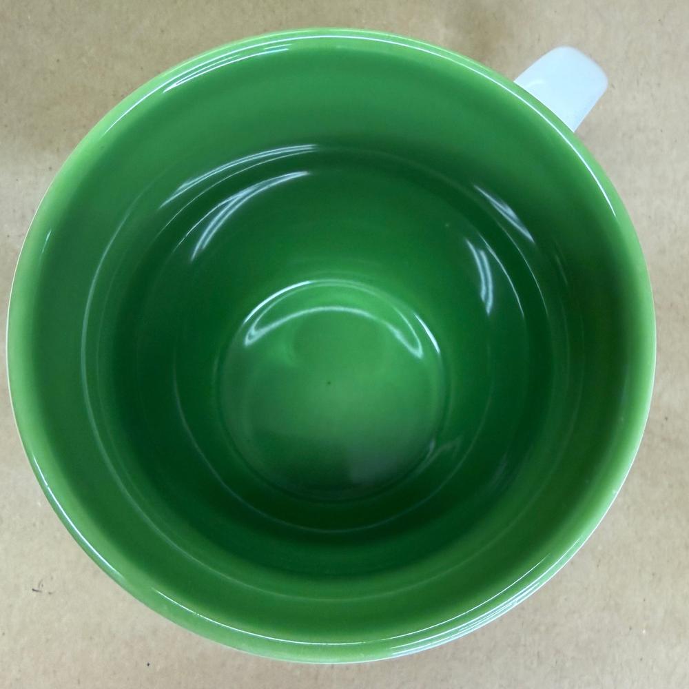 Starbucks White Est. 1971 Green Inside Mug-2007