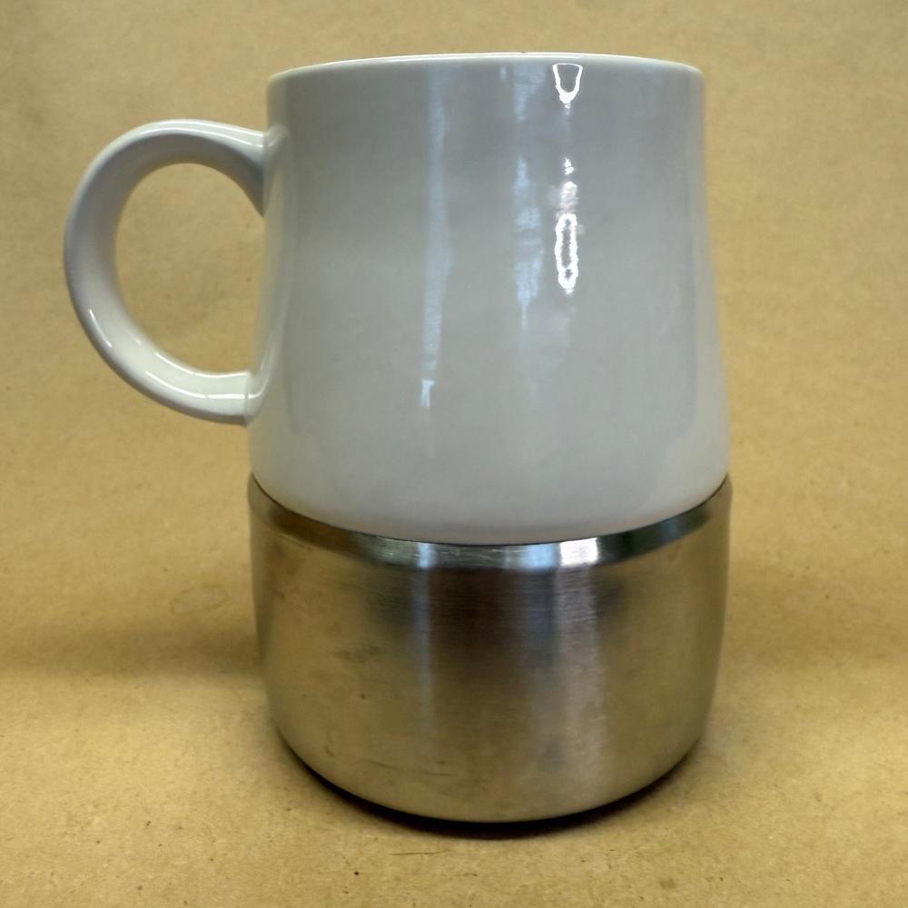 Starbucks White with Metal Bottom Mug-2004