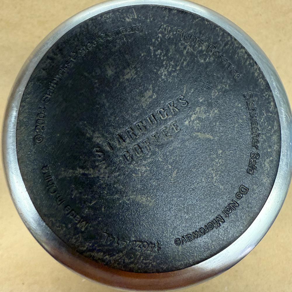 Starbucks White with Metal Bottom Mug-2004