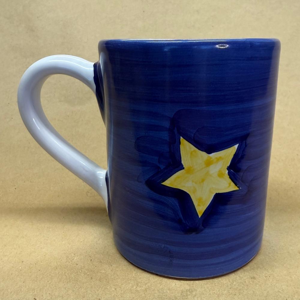 Starbucks Sberna Deruta Italy Christmas Tree Hand Painted Mug