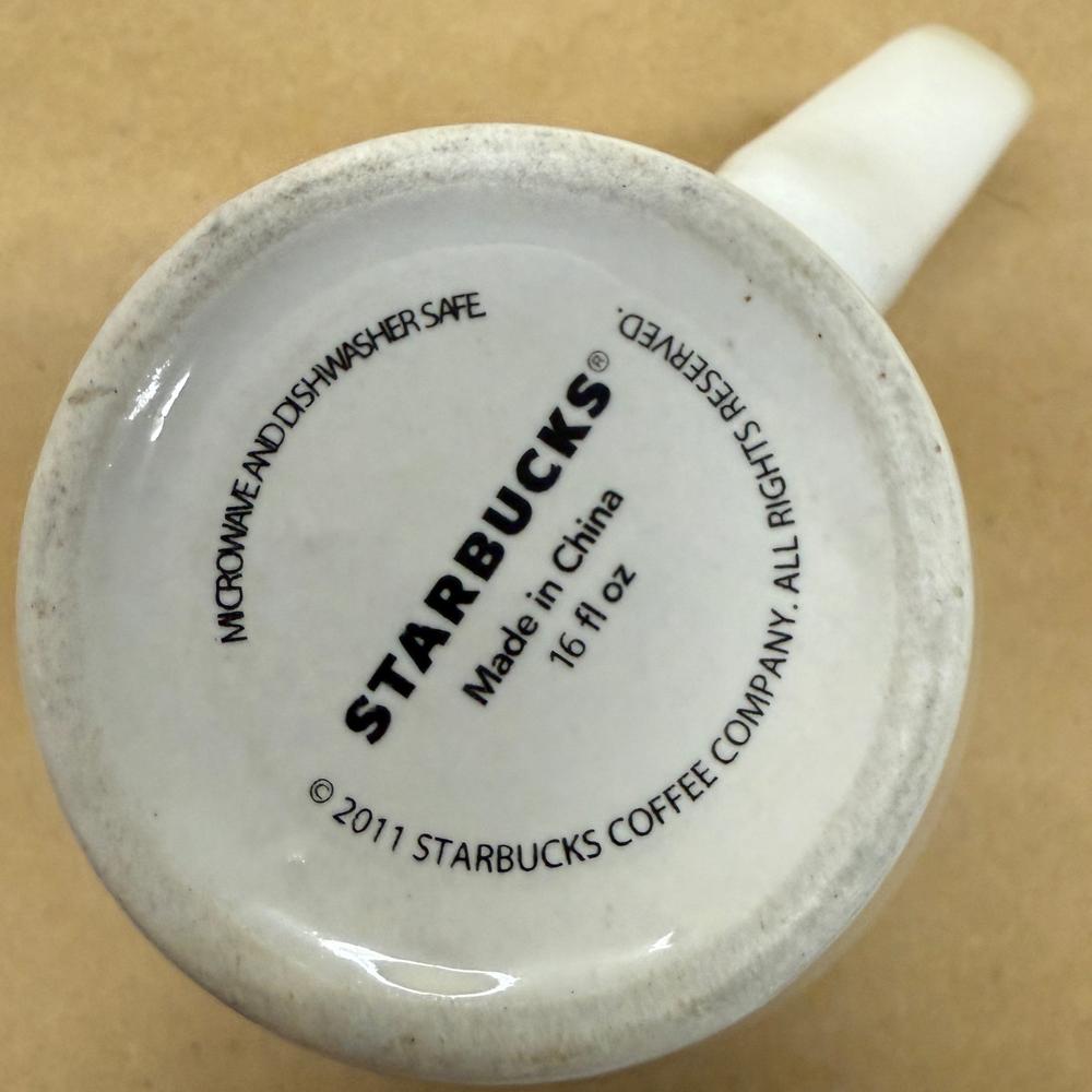 Starbucks White with Black Siren Mug-2011