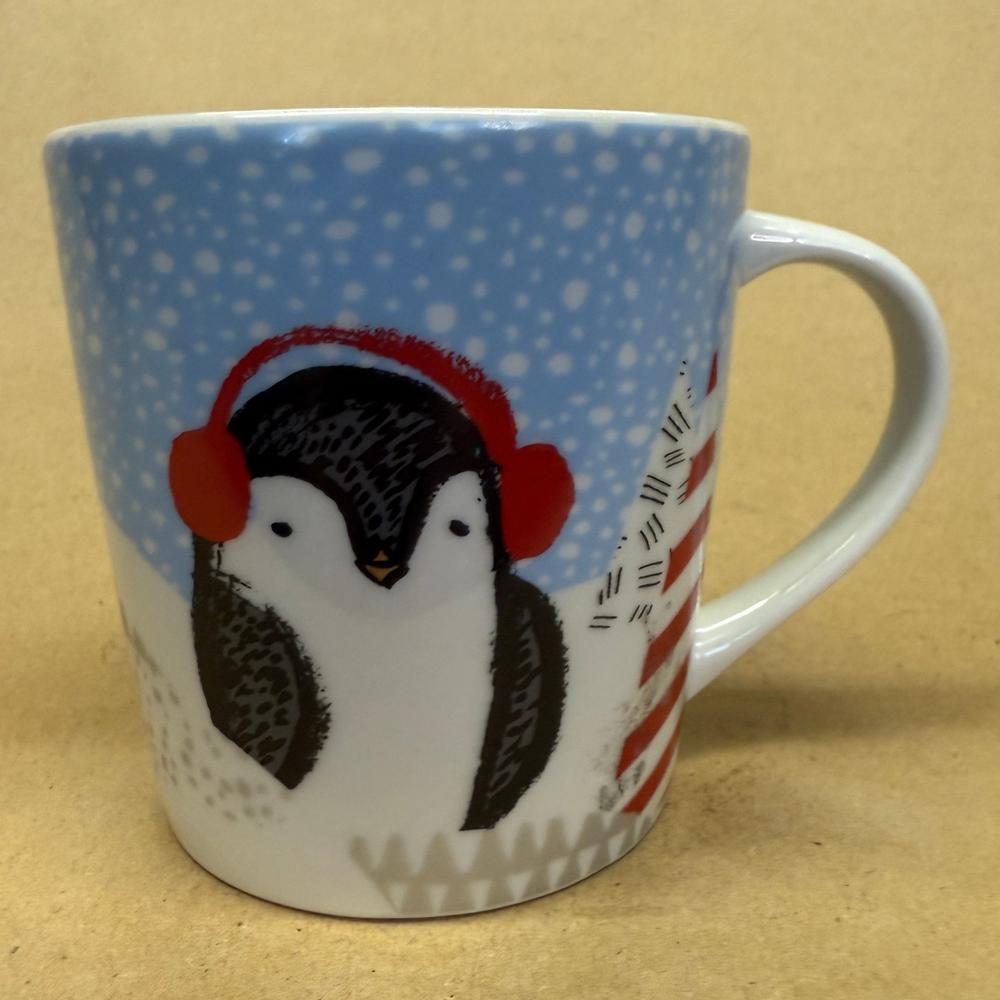 Starbucks Holiday Penguin Wearing Ear Muffs Mug-2016