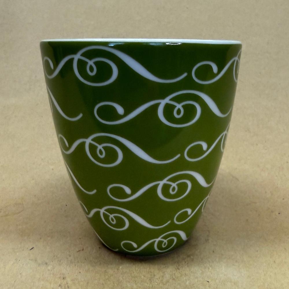 Starbucks Green New Bone China No Handle Mug-2010