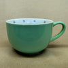 Starbucks Light Green with Grey Polka Dots/Pink Flower Inside Mug-2005