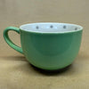 Starbucks Light Green with Grey Polka Dots/Pink Flower Inside Mug-2005
