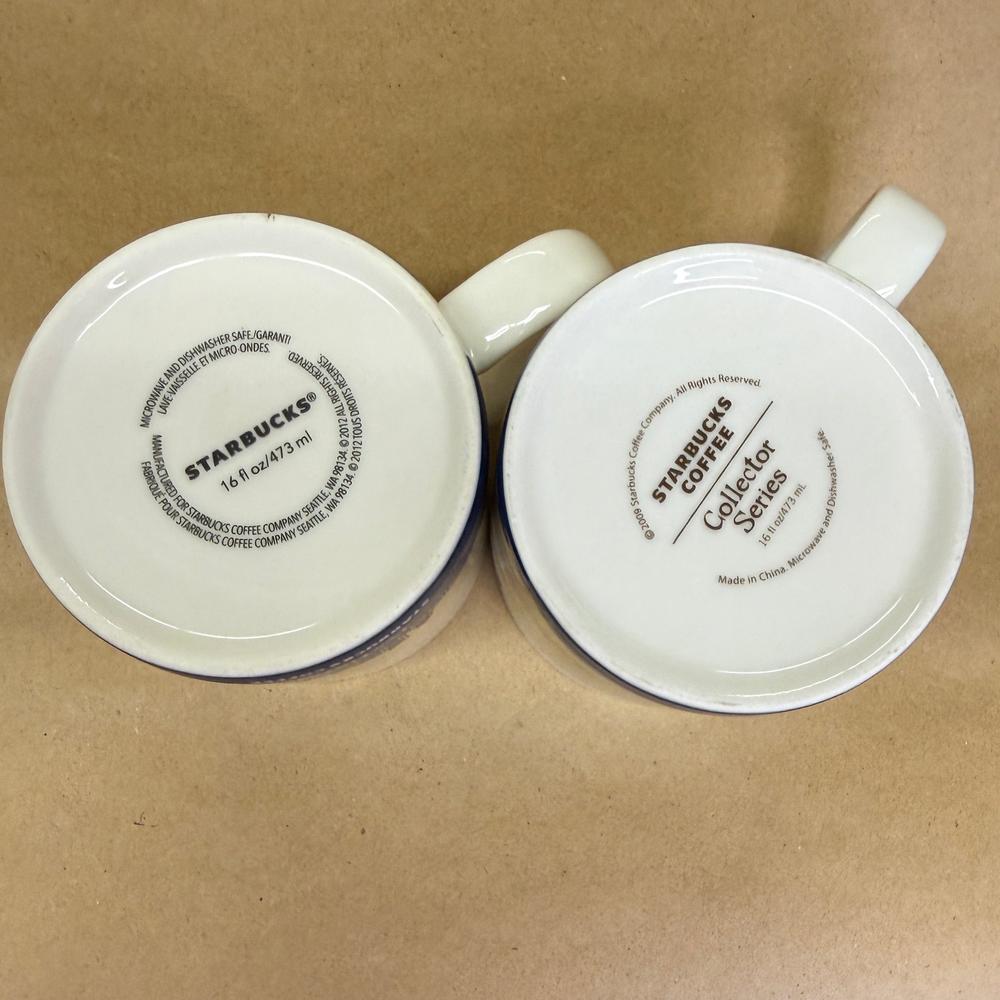 Starbucks Global Icon Collector Series Portland Mugs-2012 Pair