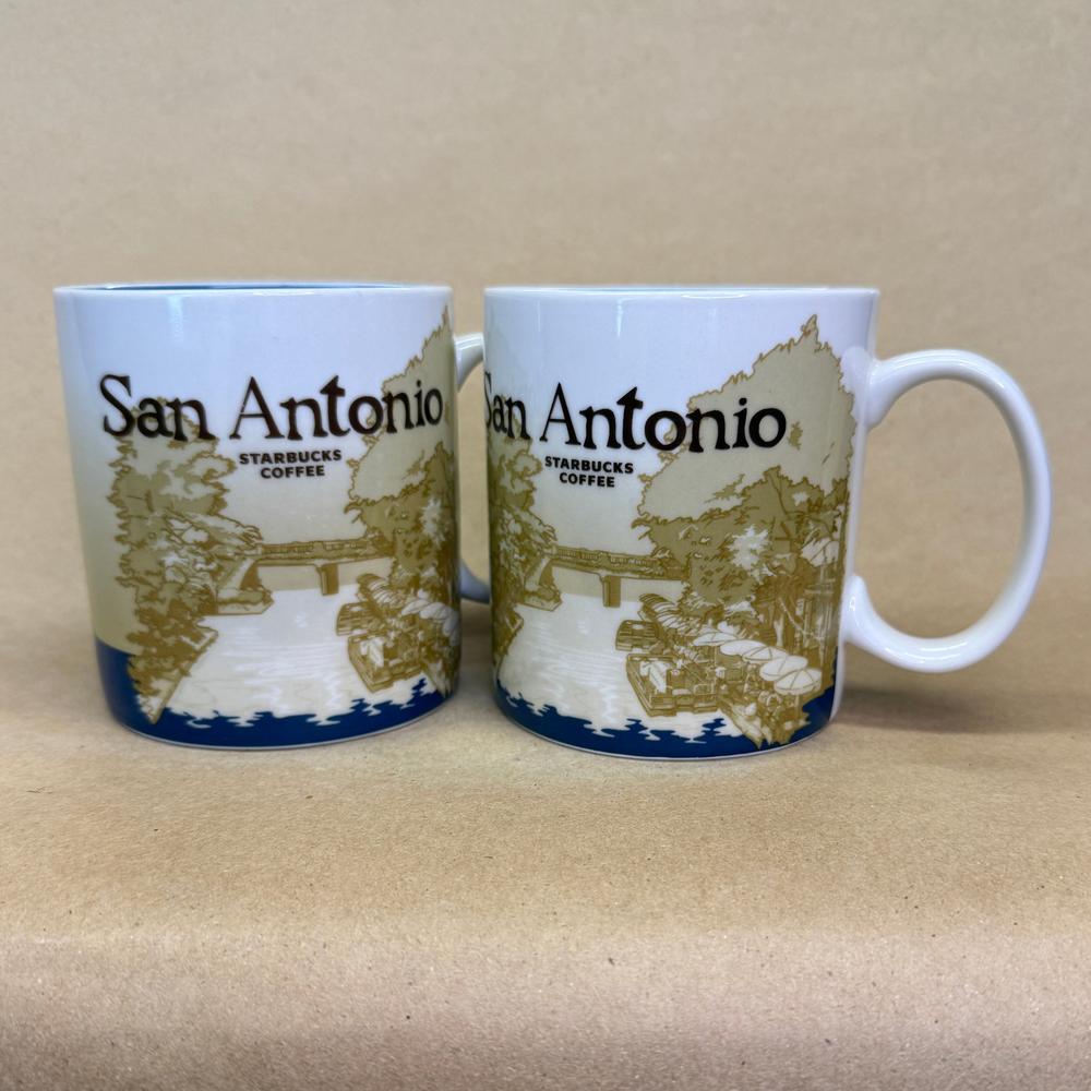 Starbucks Global Icon San Antonio Mugs Pair-2009