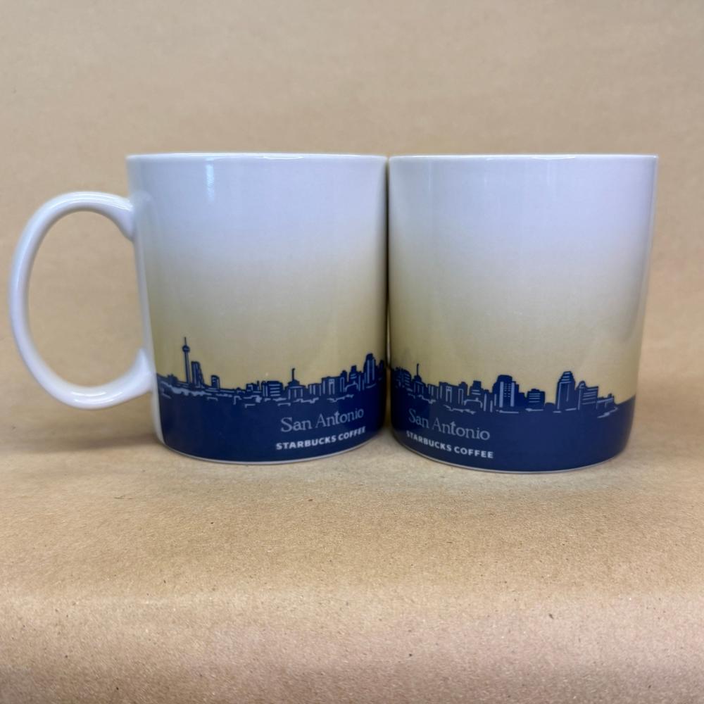 Starbucks Global Icon San Antonio Mugs Pair-2009