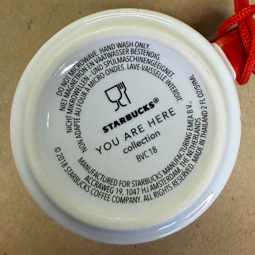 Starbucks You Are Here London Christmas Ornament Mug NIB-2018